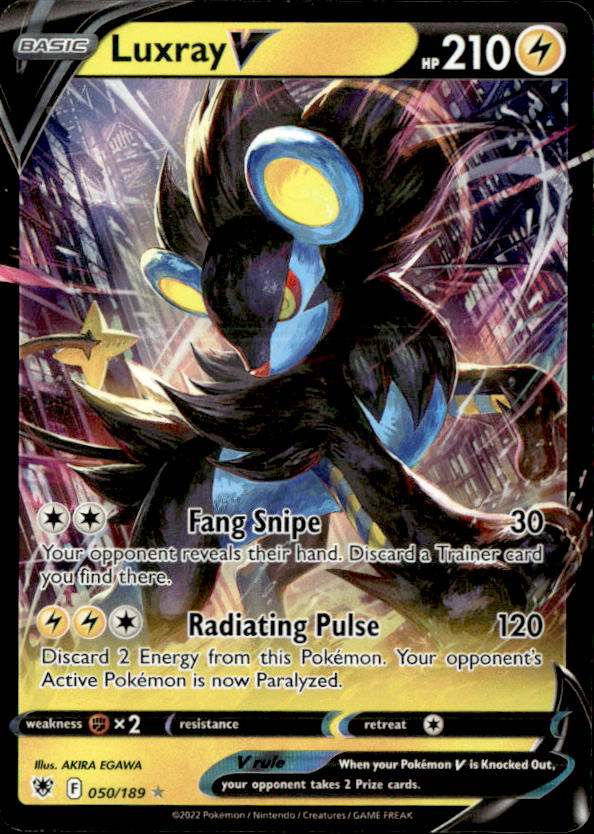 2022 Pokemon Sword And Shield LuxrayV graded slab