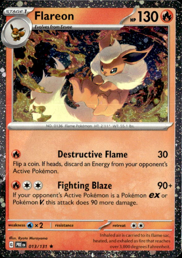 2025 Pokemon Scarlet And Violet Flareon graded slab