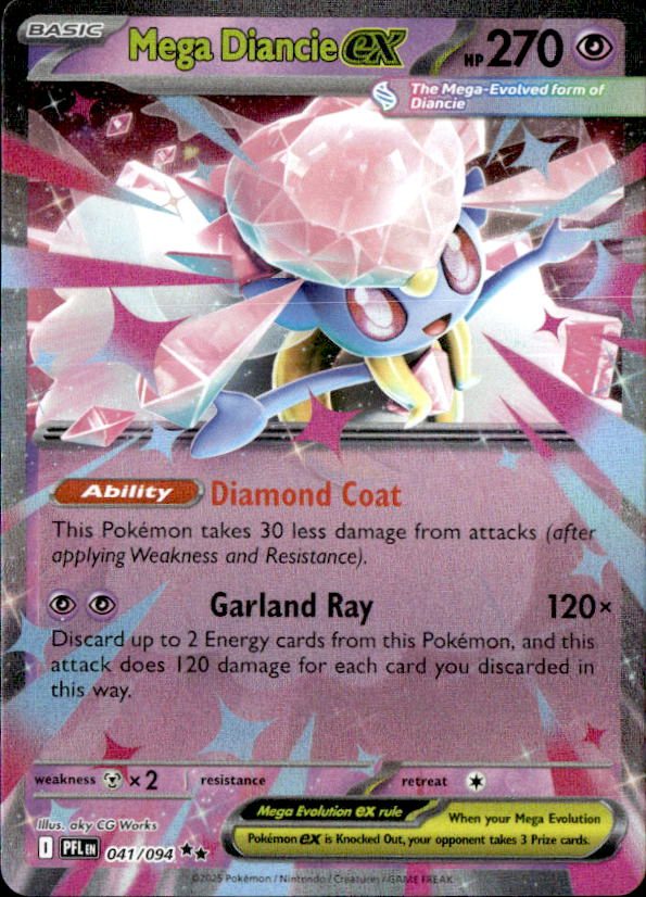 2025 Pokemon Mega Evolution Mega DiancieEX graded slab