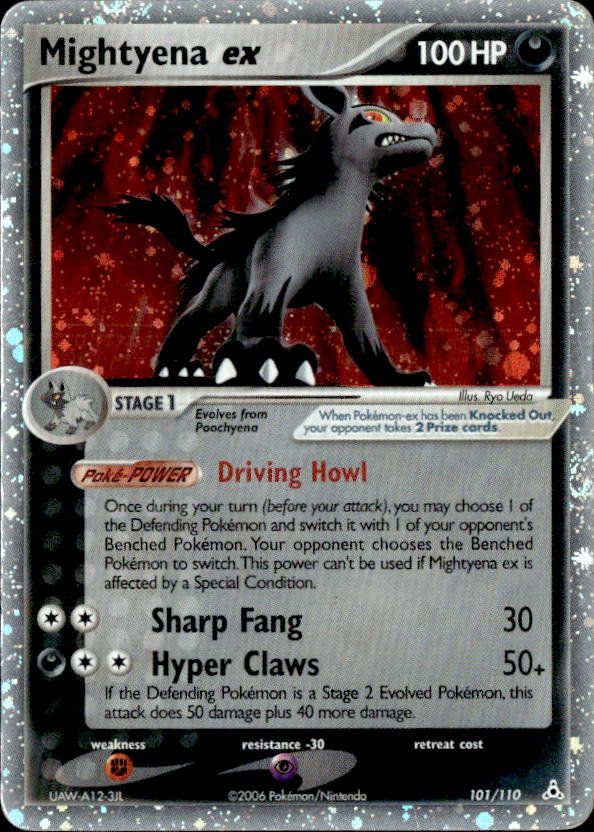 2006 Pokemon Ex Mightyena ex graded slab