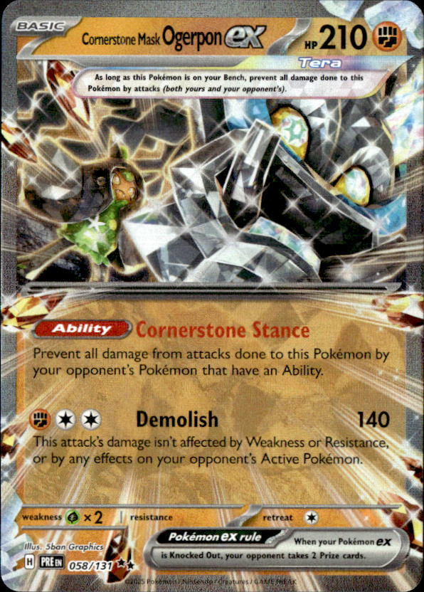 2025 Pokemon Scarlet And Violet Ogerpon Ex graded slab