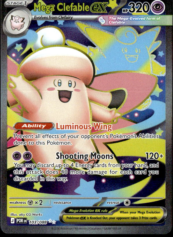 2026 Pokemon Mega Evolution Mega ClefableEX graded slab