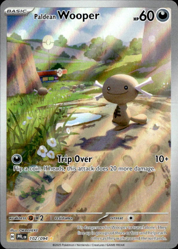 2025 Pokemon Mega Evolution Paldean Wooper graded slab