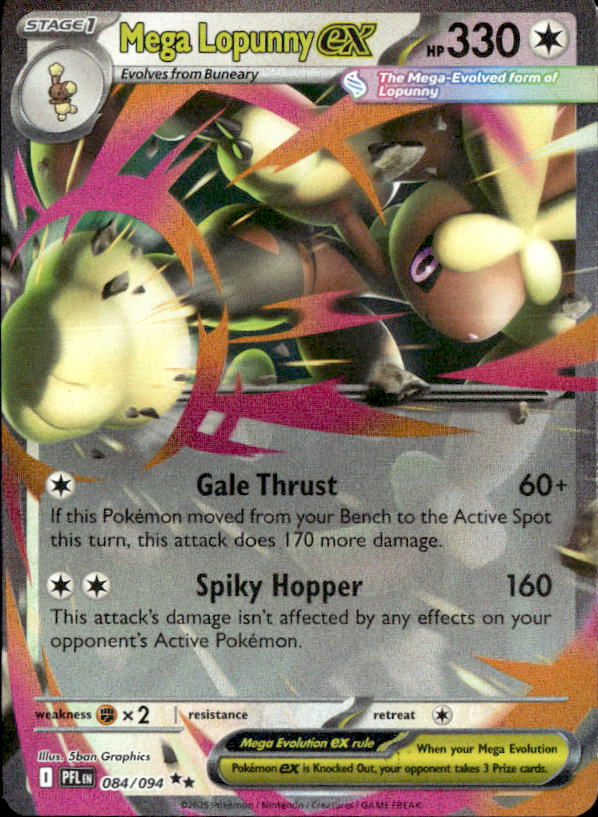 2025 Pokemon Mega Evolution Mega Lopunny Ex graded slab