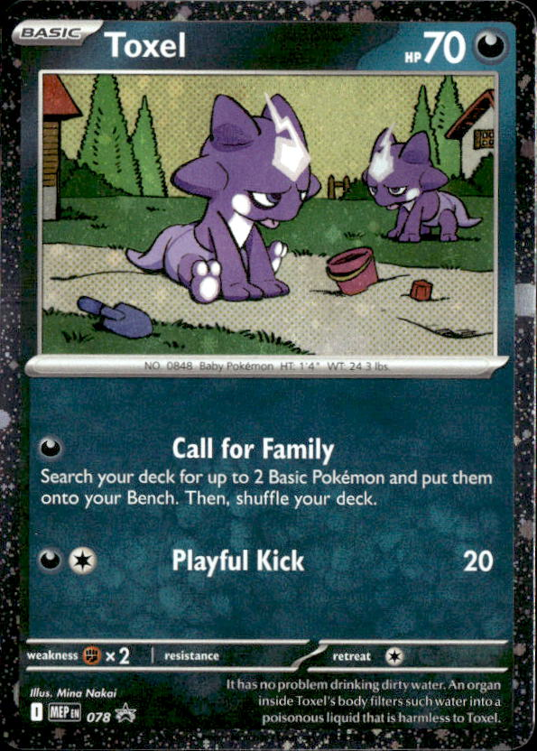 2025 Pokemon Mega Evolution Toxel graded slab