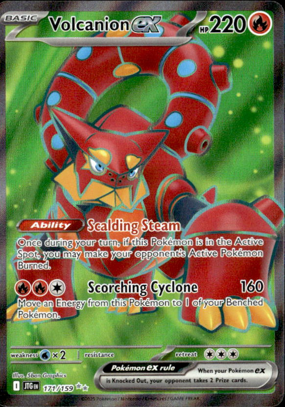 2025 Pokemon Scarlet And Violet Volcanion Ex graded slab