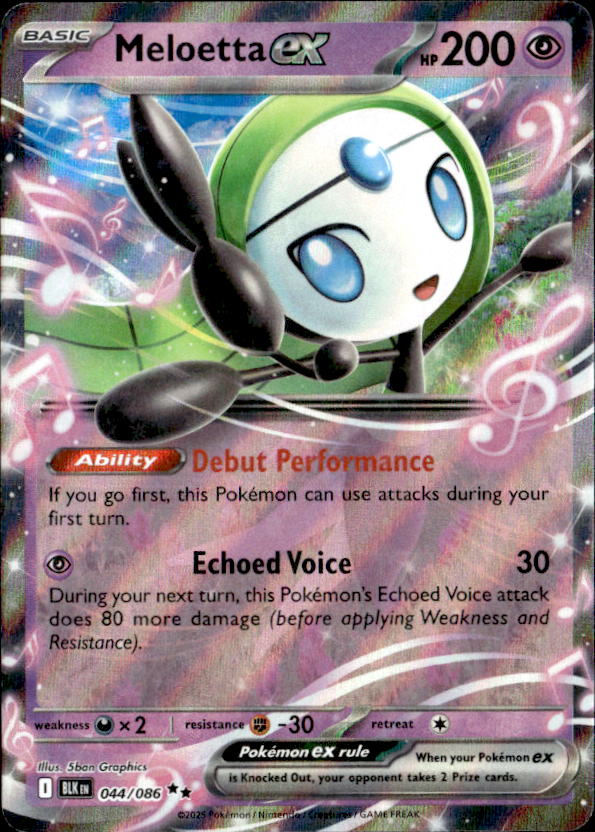 2025 Pokemon Scarlet And Violet Meloetta Ex graded slab