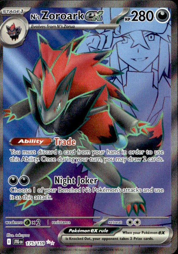 2025 Pokemon Scarlet And Violet N's ZoroarkEX graded slab