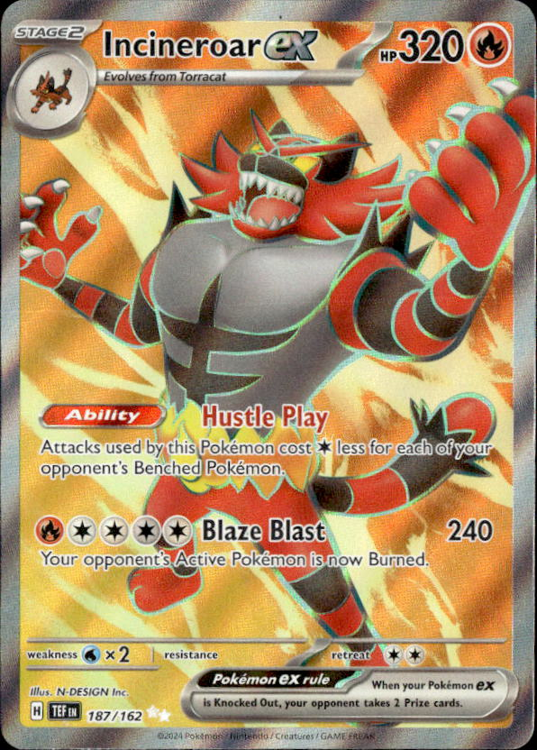 2024 Pokemon Scarlet And Violet IncineroarEX graded slab