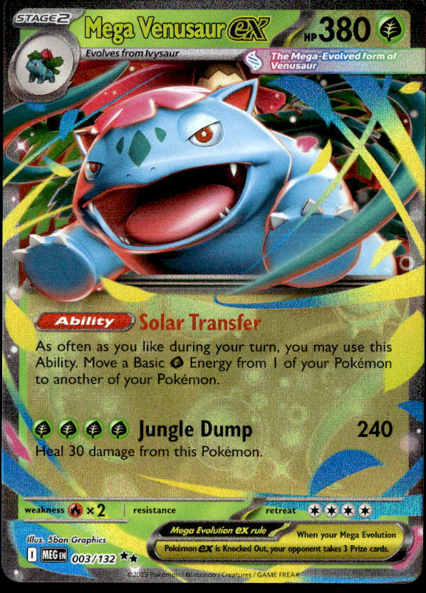 2025 Pokemon Mega Evolution Mega Venusaur Ex graded slab