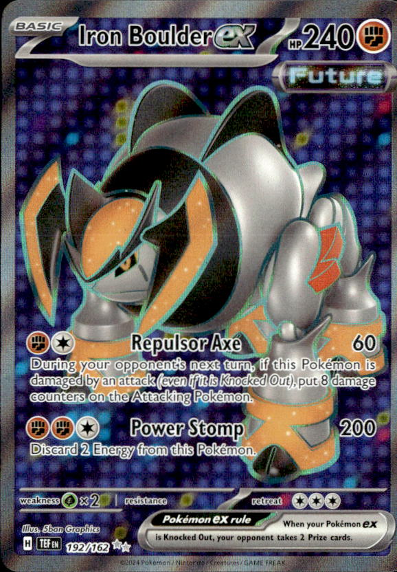 2024 Pokemon Scarlet And Violet Iron BoulderEX graded slab
