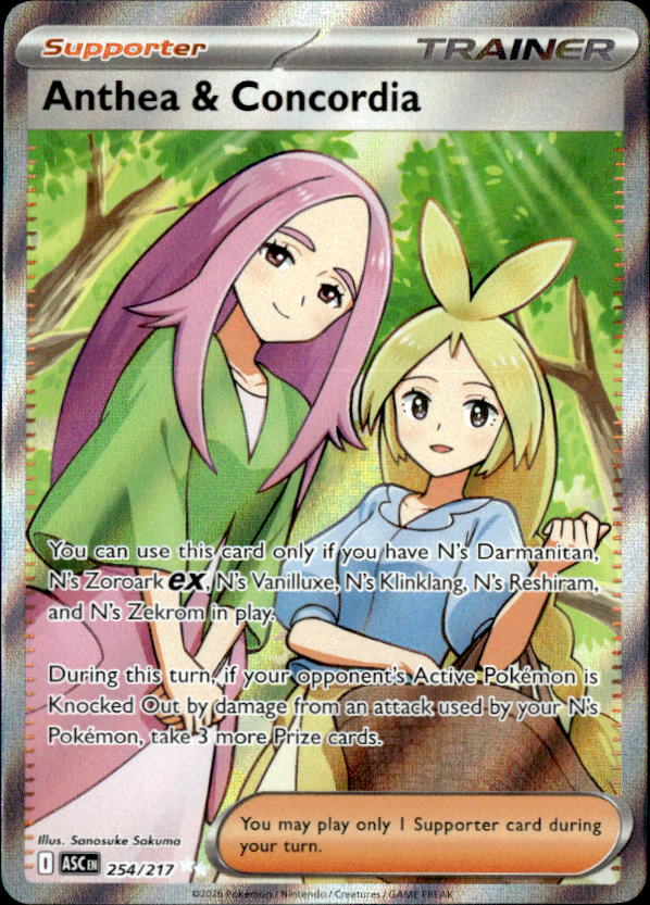 2026 Pokemon Mega Evolution Anthea & Concordia graded slab