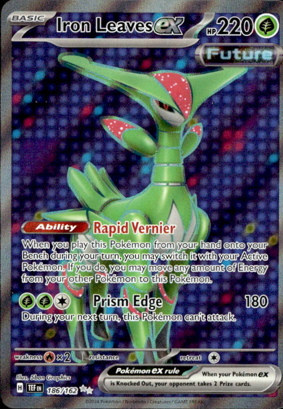 2024 Pokemon Scarlet And Violet Iron LeavesEX graded slab