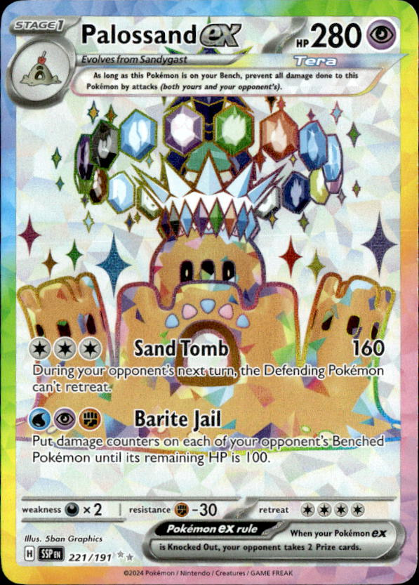 2024 Pokemon Scarlet And Violet PalossandEX graded slab