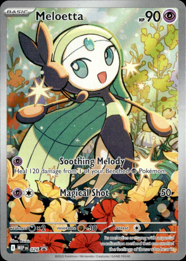 2025 Pokemon Mega Evolution Meloetta graded slab