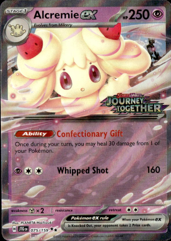 2025 Pokemon Scarlet And Violet AlcremieEX graded slab