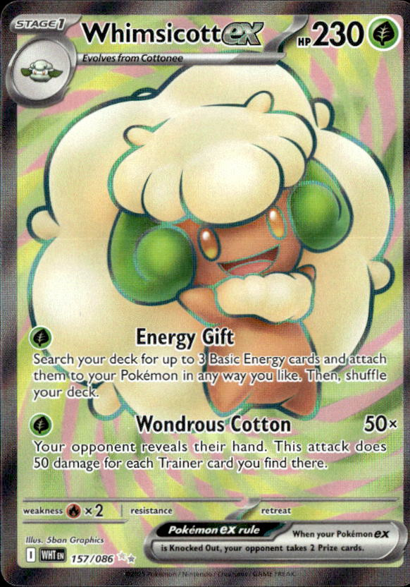 2025 Pokemon Scarlet And Violet Whimsicott Ex graded slab