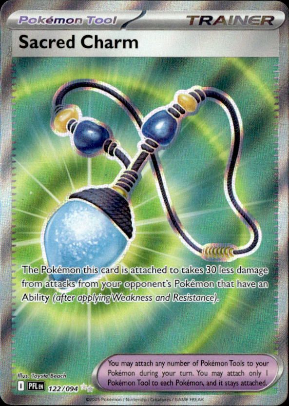 2025 Pokemon Mega Evolution Sacred Charm graded slab