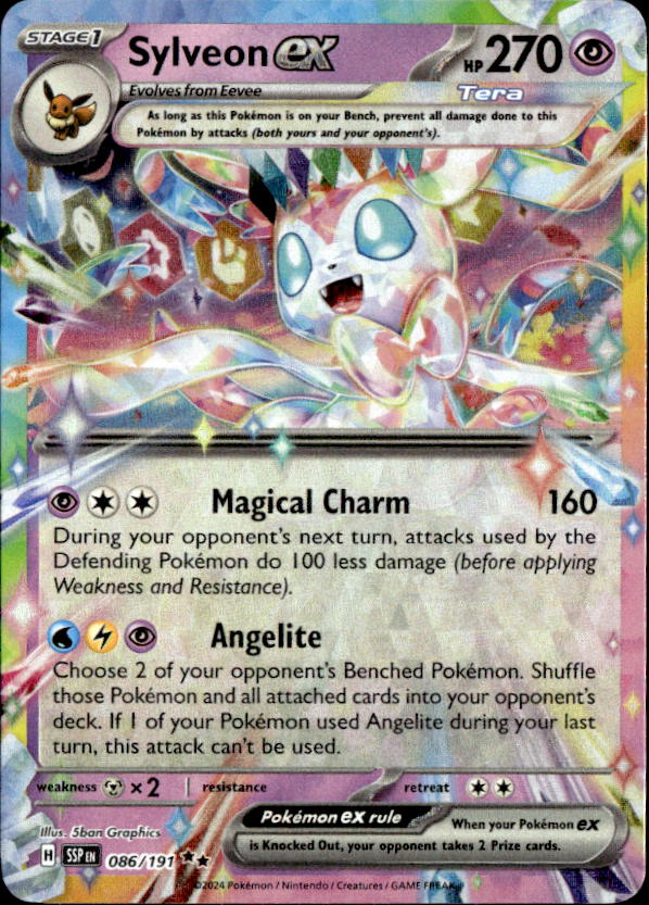2024 Pokemon Scarlet And Violet Sylveon Ex graded slab