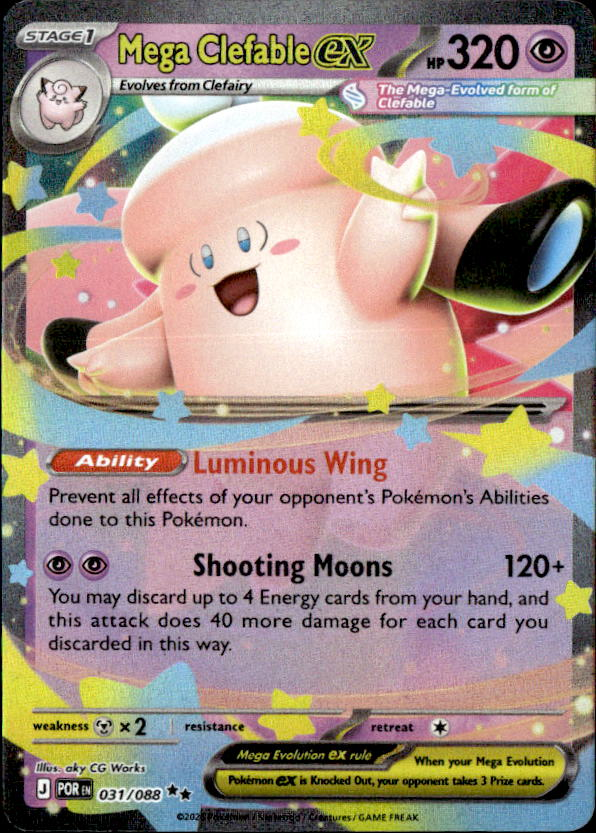 2026 Pokemon Mega Evolution Mega Clefable Ex graded slab