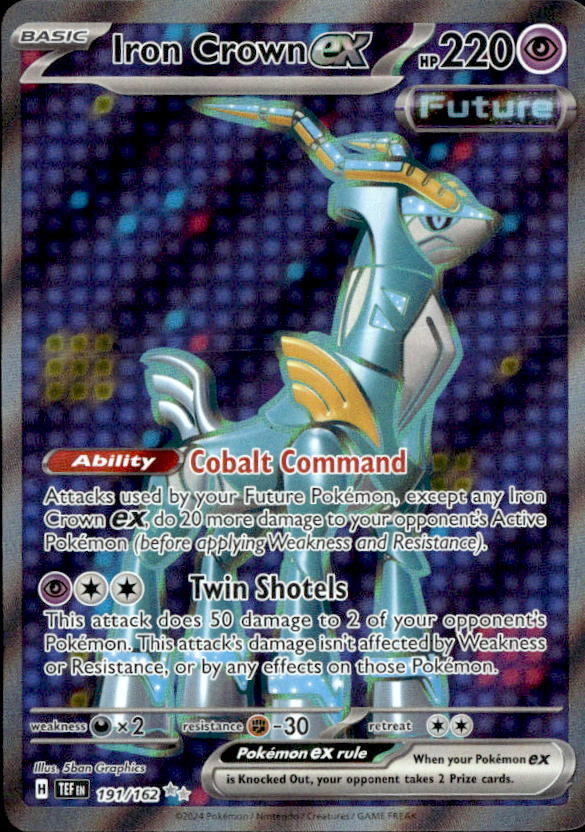 2024 Pokemon Scarlet And Violet Iron CrownEX graded slab