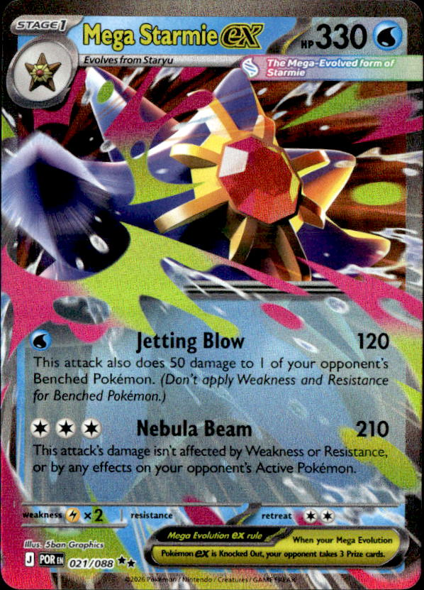 2026 Pokemon Mega Evolution Mega StarmieEX graded slab