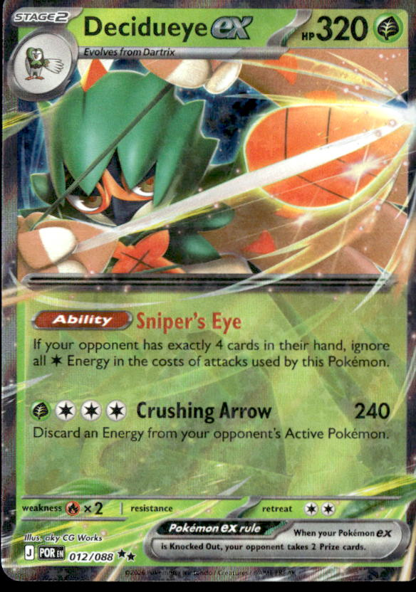 2026 Pokemon Mega Evolution DecidueyeEX graded slab