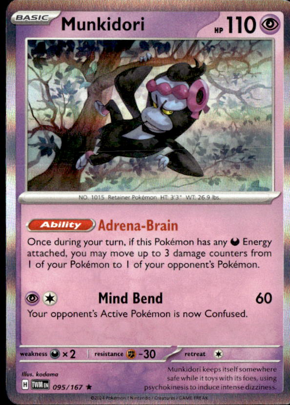 2026 Pokemon Mega Evolution Munkidori graded slab