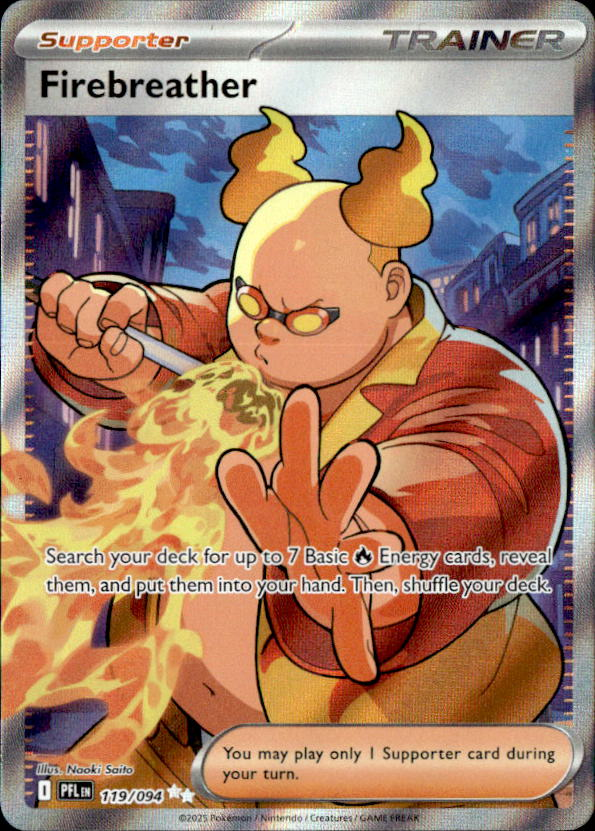 2025 Pokemon Mega Evolution Firebreather graded slab