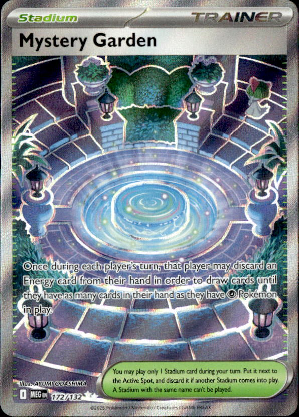 2025 Pokemon Mega Evolution Mystery Garden graded slab