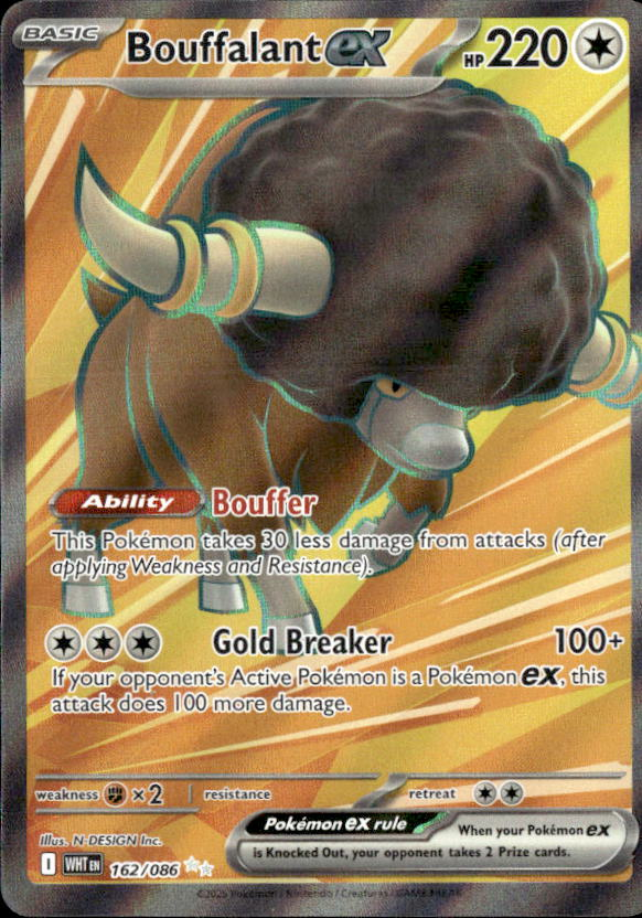 2025 Pokemon Scarlet And Violet Bouffalant Ex graded slab