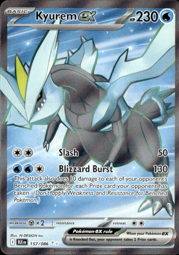 Kyurem Ex graded slab