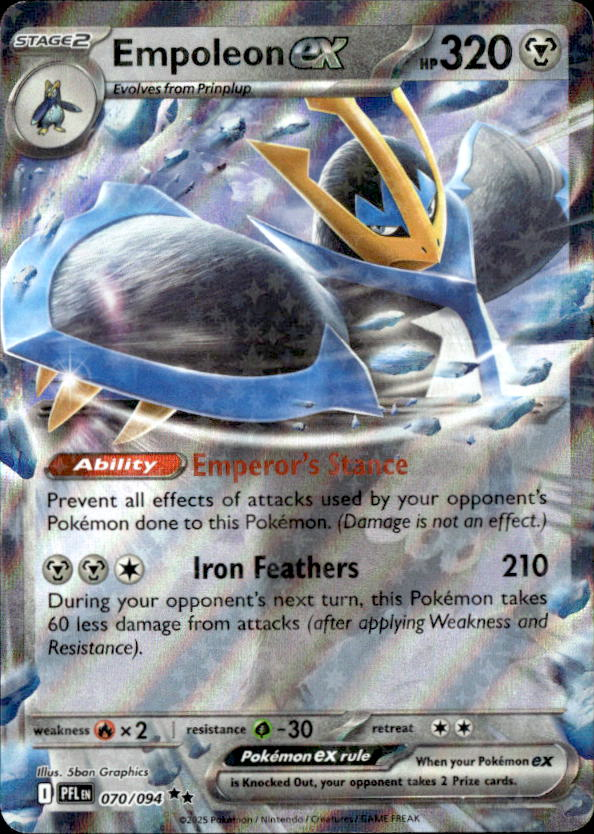 Empoleon Ex graded slab