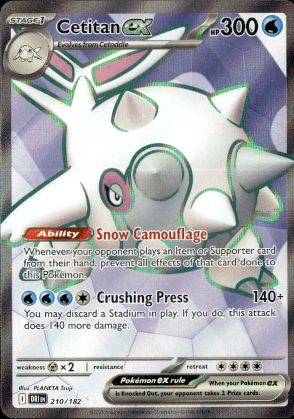 2025 Pokemon Scarlet And Violet Cetitan Ex graded slab