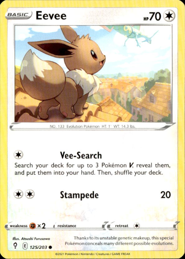 2021 Pokemon Sword And Shield Eevee graded slab