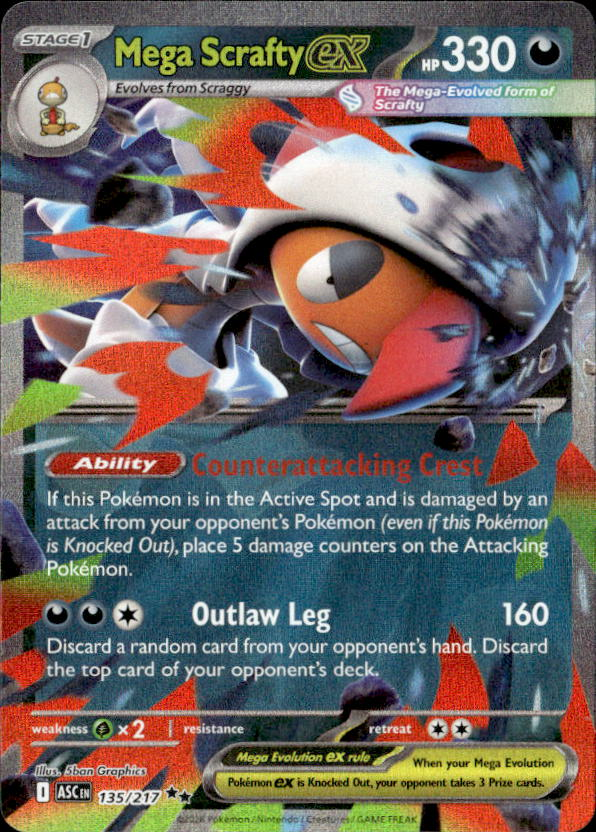 2026 Pokemon Mega Evolution Mega ScraftyEX graded slab