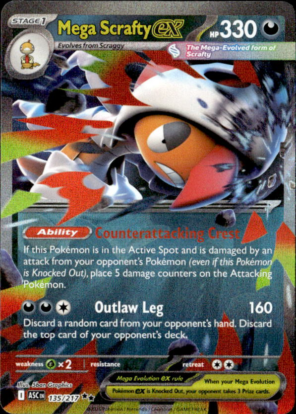 2026 Pokemon Mega Evolution Mega ScraftyEX graded slab