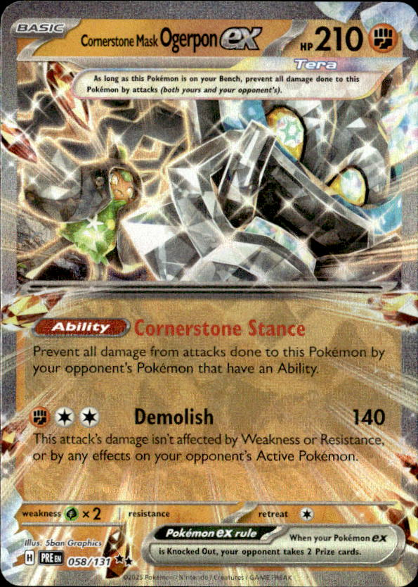 2024 Pokemon Scarlet And Violet Cornerstone Mask OgerponEX graded slab