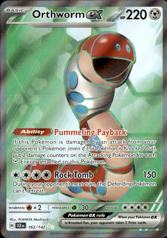 2024 Pokemon Scarlet And Violet OrthwormEX graded slab