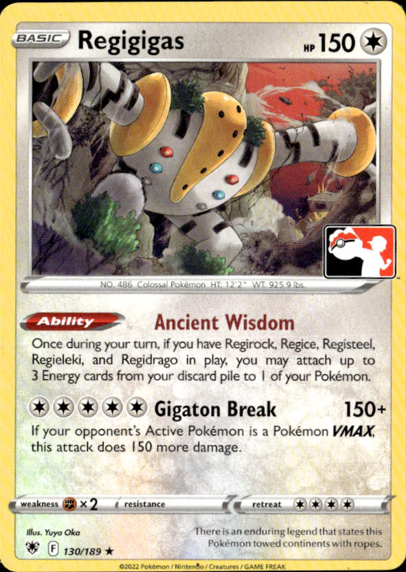 2022 Pokemon Sword And Shield Regigigas graded slab