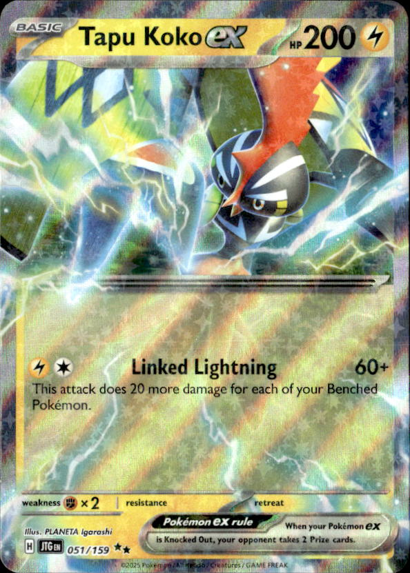 2025 Pokemon Scarlet And Violet Tapu KokoEX graded slab