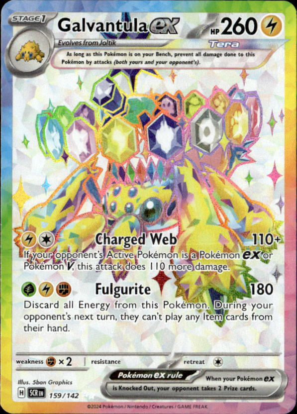 2024 Pokemon Scarlet And Violet GalvantulaEX graded slab