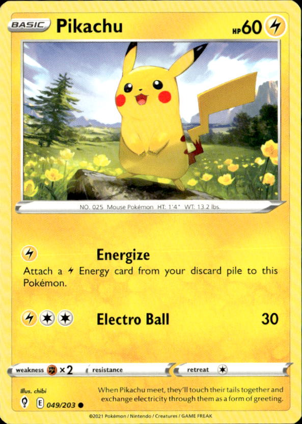 2021 Pokemon Sword And Shield Pikachu graded slab