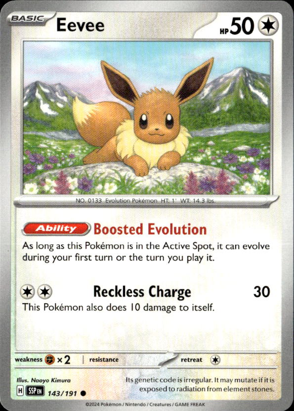 2025 Pokemon Scarlet And Violet Eevee graded slab