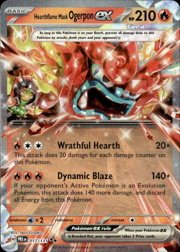 Hearthflame Mask Ogerpon Ex graded slab
