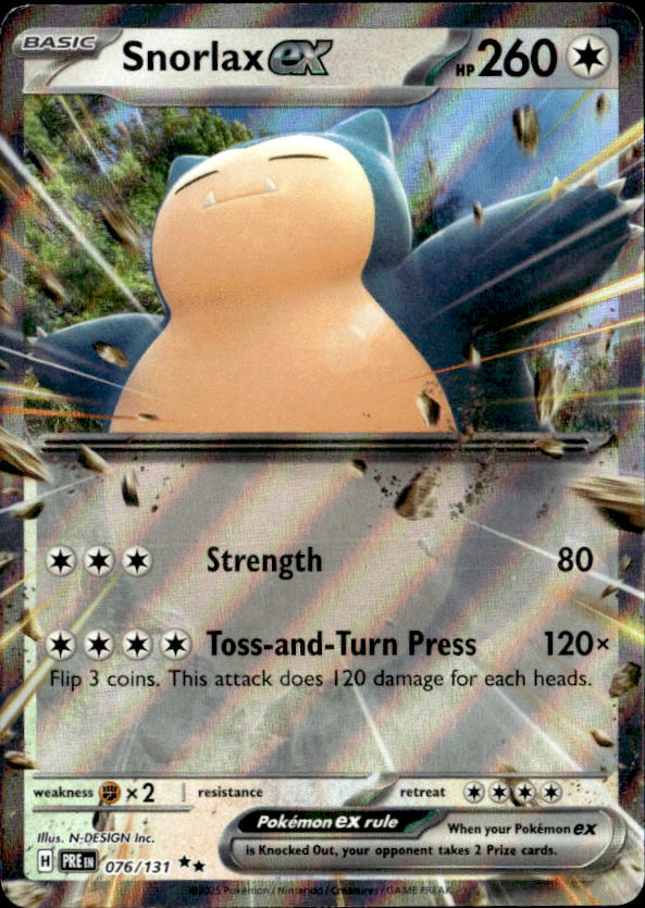 2025 Pokemon Scarlet And Violet SnorlaxEX graded slab