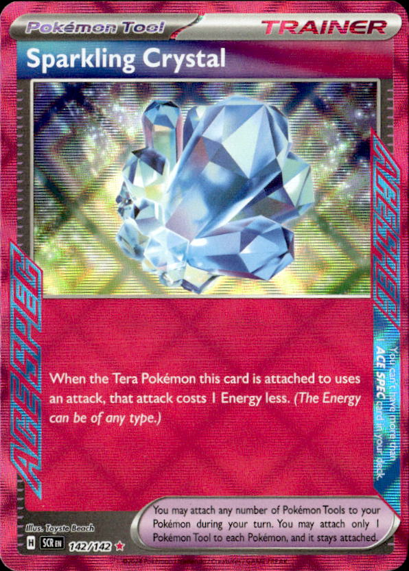 2025 Pokemon Scarlet And Violet Sparkling Crystal graded slab