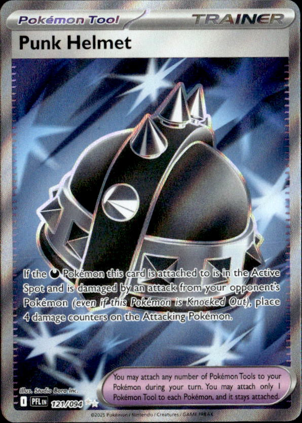 2025 Pokemon Mega Evolution Punk Helmet graded slab