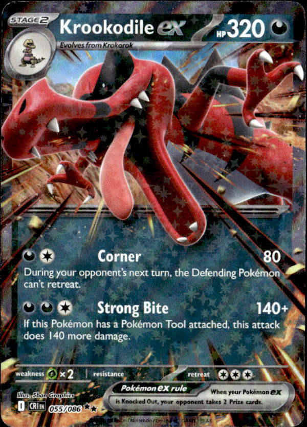 2026 Pokemon Mega Evolution Krookodile Ex graded slab