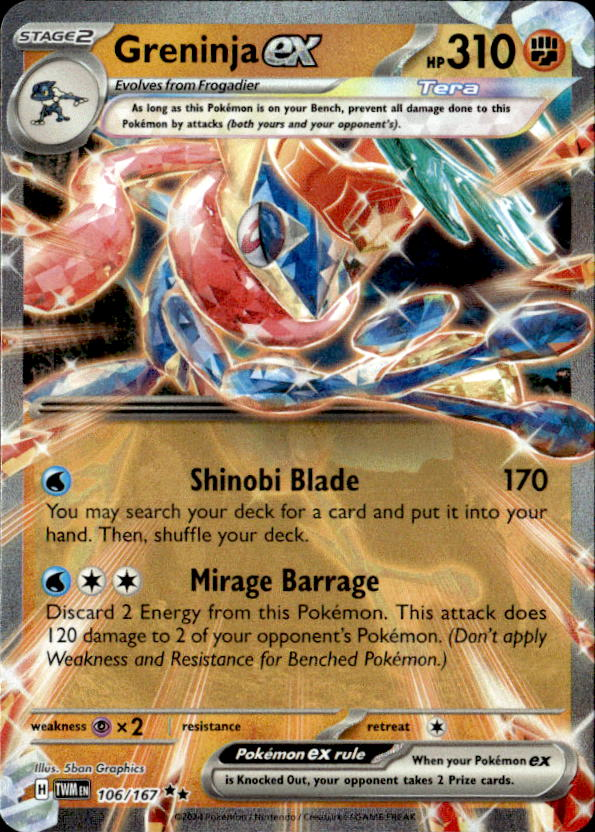 Greninja Ex graded slab